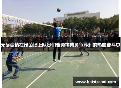 无尽豪情在绿茵场上队员们奋勇拼搏勇争胜利的热血奋斗史